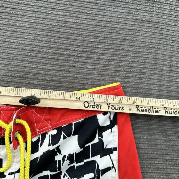 Nasty Pig Board Shorts Men 32 Red Black Polyester Beach Swimming Outdoors. - Picture 4 of 8